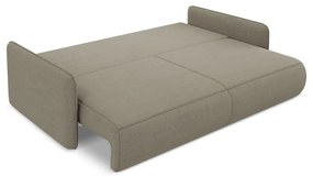 Beżowa rozkładana/ze schowkiem sofa 216 cm Nanea – Makamii