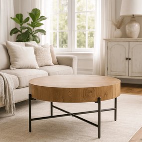 Stolik Kawowy BELIEF 79,5 cm Dąb Nowoczesny Loft