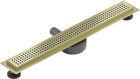Mexen Flat 360° M08 odpływ liniowy obrotowy 50 cm, złoty szczotkowany - 1A25050-40
