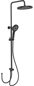 Czarny zestaw prysznicowy ze stali nierdzewnej 120 cm Soft Water – Wenko