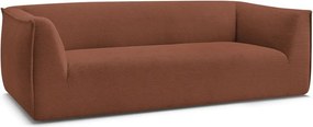 Pomarańczowa sztruksowa sofa 242 cm Giorgia – Bobochic Paris