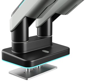 Podwójny uchwyt na monitory 49 cali, szaro-czarny RGB X-Arm Dual