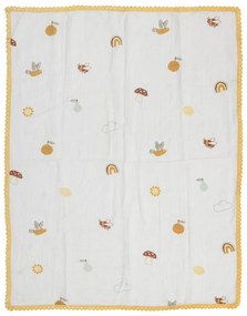 Biały koc dziecięcy 80x100 cm Agnes – Bloomingville Mini