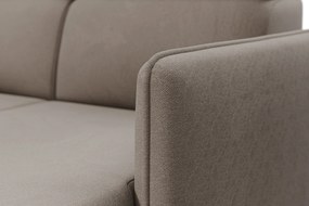 Narożnik z funkcją spania Barcelia U - beżowa tkanina Asti 03