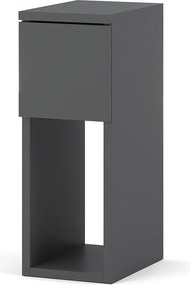 Szafka Nocna Szary Mat 1 Szuflada 20 cm Stolik Nakastlik Do Sypialni
