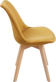 Zestaw 4 Krzese Synk Aksamitne