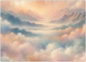 Obraz na szkle - Chmury (70x50 cm)