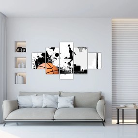 Obraz - Koszykarz (125x70 cm)
