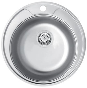 Deante ZHC_0813 - Zlew kuchenny TWIST śr. 49 cm satyna