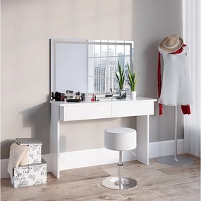 Stół o jamierze biały 120x40x83 azur