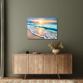 Obraz na szkle - Plaża morska (70x50 cm)