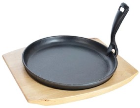 Żeliwna patelnia do grillowania z odpinaną rączką ø 22 cm LITINA – Orion