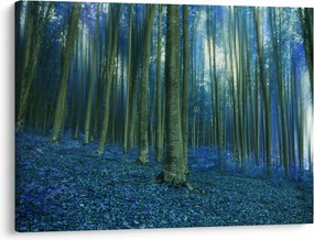 Obraz - Niebieski las (70x50 cm)