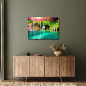Obraz - Wodospad, Jeziora Plitwickie, Chorwacja (70x50 cm)
