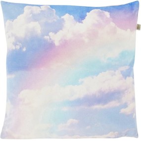 Dekoracyjna poszewka na poduszkę RAINBOW 45x45 cm, niebieska
