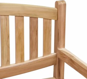 Teakowa ławka ogrodowa Bradford 2-osobowa, 120 cm, drewno