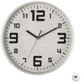 Zegar ścienny z cichym mechanizmem SILENCE, Ø 30 cm