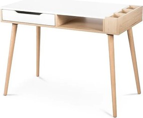 Biurko SOFIE białe/buk