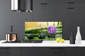 Panel Kuchenny Harmonijny Bambus I Kwiaty