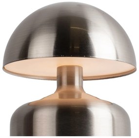 Szara lampa stołowa LED (wys. 15 cm) Impetu – Leitmotiv