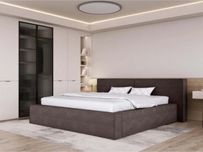 Łóżko Tapicerowane DOHA 160x200 – z pojemnikiem na pościel i stelażem podnoszonym POSO 04 WERSAL