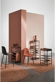 Czarna metalowa szafka na wino liczba butelek 15, 48,5x84,5x34 cm Isaac – Yes Everyday