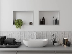 Mexen X-Wall-R półka wnękowa z kołnierzem 45 x 30 cm, biała - 1920453010