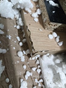 PROMOCJA Stół jadalniany MADO czarny z blatem w dekorze dąb artisan 120x80cm II klasa