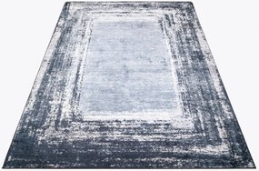 Antracytowy dywan przecierany do sypialni G1-P30