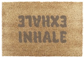 Wycieraczka z włókna kokosowego 60x90 cm Inhale Exhale – Artsy Doormats