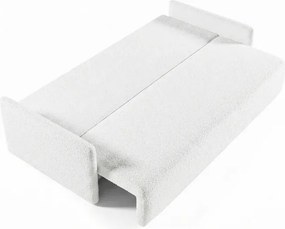 Sofa VENI Rozkładana Dwuosobowa Kremowa Boucle Japandi