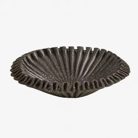 Dekoracyjna Misa Ø20 Cm Z Żywicy Irente Grafitowa Szarość & Ø30 Cm - Sklum