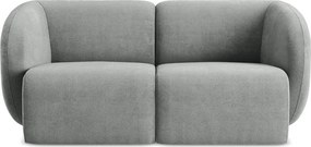 Szara sofa z tkaniny szenilowej 174 cm Lani – Makamii
