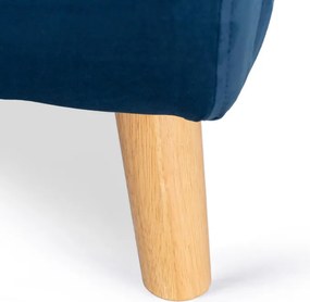 Fotel Rozkładany Leżanka Wypoczynkowy MARRY do Spania Granatowy