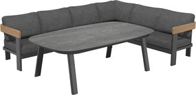 ZESTAW NAROŻNY OGRODOWY MOLTO ZE STOŁEM OBIADOWYM ANTRACYT