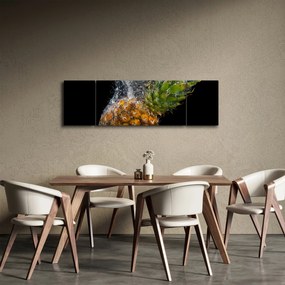 Obraz ananasa w wodzie (170x50 cm)