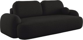 BEDANTE SOFA MOLLY z funkcją spania TERRA FROTTE 14 Czarny z pojemnikiem na pościel, sofa do salonu, kanapa, sofa rozkładana, sofa z pojemnikiem, wersalka