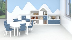 Zestaw wyposażenia przedszkola Blox Colours 15, fronty pastelowe niebieskie