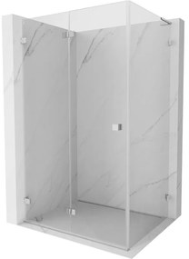 Mexen Lunar-F L kabina prysznicowa składana lewa 85 x 80 cm, transparent, chrom - 836L-085-080-01-00-L