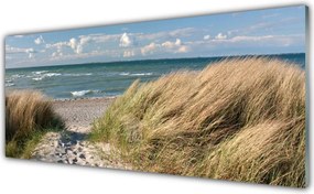 Dekor Szklany do Kuchni Wydmy nad Lazurowym Morzem