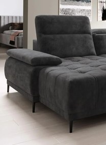 Narożnik FOCUS XL z elektryczną regulacją w tkaninie SALVADOR 15 WERSAL