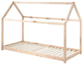 Łóżko dziecięce w kształcie domku Vipack Cabane, 90 x 200 cm