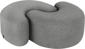 Szary wełniany puf Ü – noo.ma