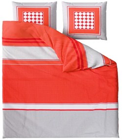 PrzytulneMieszkanie.pl PrzytulneMieszkanie.pl Pościel z bawełny renforcé TABITA czerwone Rozmiar pościeli: 2 szt 80 x 80 cm | 200 x 200 cm