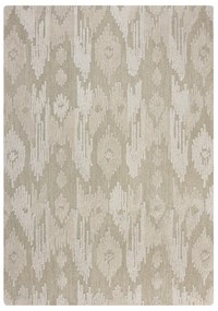 Beżowy wełniany dywan tkany ręcznie 200x290 cm Dion Ikat – Flair Rugs