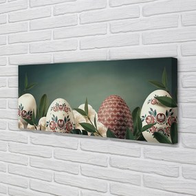 Fotoobraz na płótnie Liście, Jajka i Kwiaty