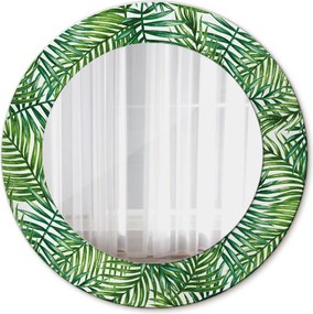 Lustro dekoracyjne okrągłe Tropikalna palma
