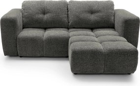 Masseno Narożnik ARTE z funkcją spania i pojemnikiem na pościel Narozniki L, Rozkładana sofa - Szary, BELLO 20