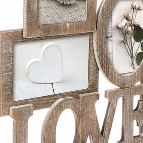 Ramka na zdjęcia LOVE z miejscem na 6 fotografii