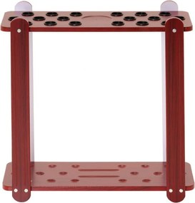 Stojak na kije bilardowe, 60 x 60 x 25 cm, brązowy